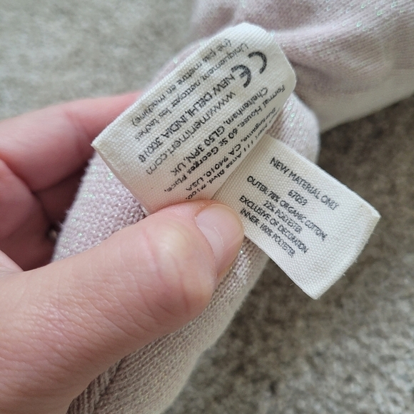 Meri Meri Bianca Seahorse Shimmer Iridescent Knit Plush - Picture 4 of 6